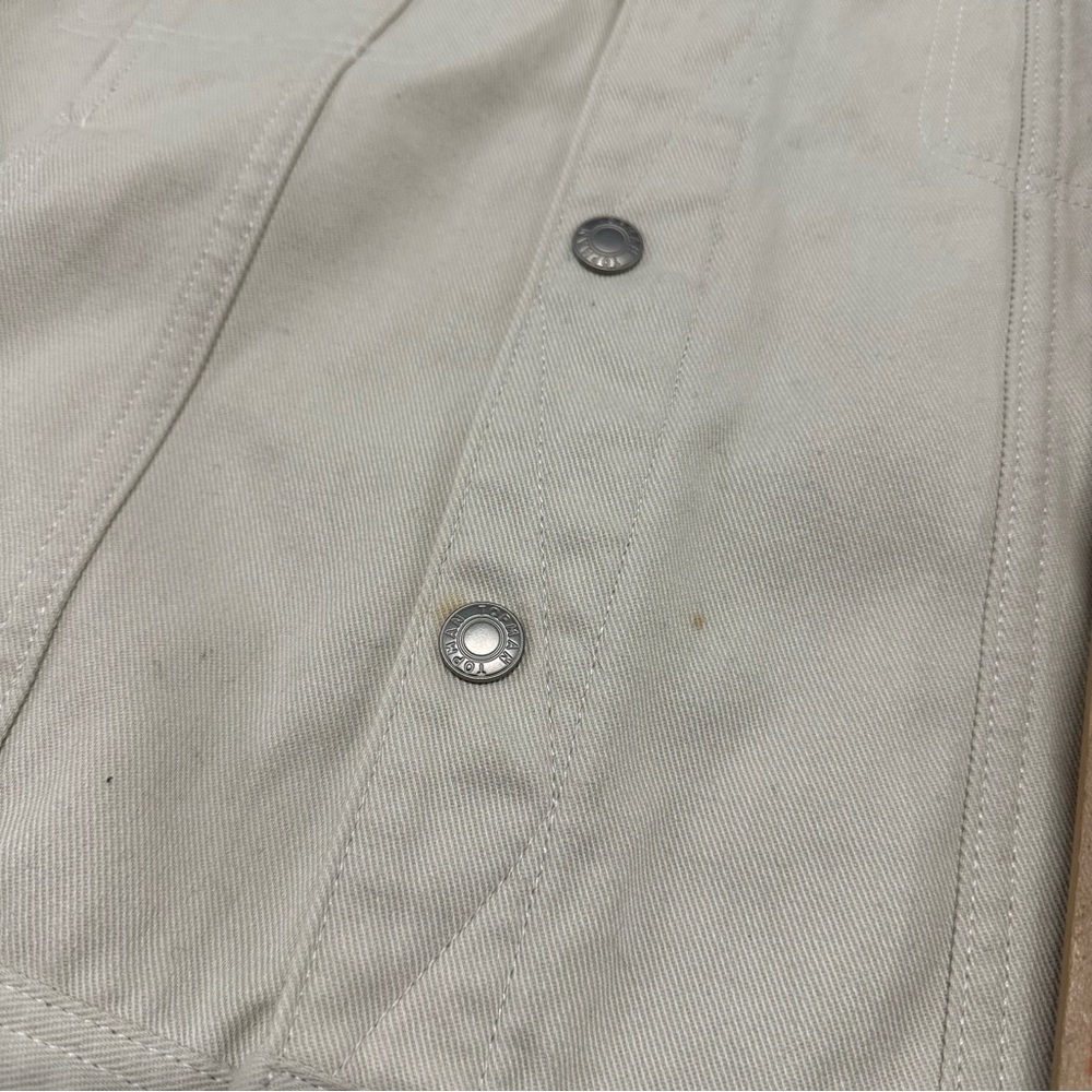 Topshop Topman Black Borg Lined Denim Jacket XL - Picture 6 of 10